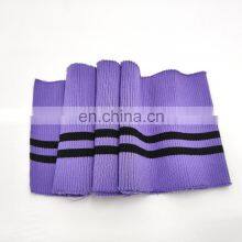 Soft Wash Polyester Garment Accessories High Quality Tshirt Ribbed Cuff Fabric Custom Plain Ribbing 1X1 thumbnail-4