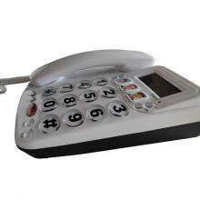 Landline Phone Analog Telephone With Display Shinny Surface thumbnail-3