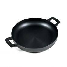 Kitchen Supply 11'' Round Polished Cast Iron Serving Dish Pan Oven Safe