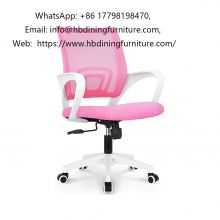 High back Pink mesh swivel office chair