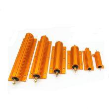 High Power Resistor Gold Aluminum Shell Resistor 0.1R To 100K 5W 10W 25W 50W 100W 500W Trapezoid RX24 Resistor thumbnail-5