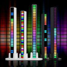 RGB Sound LED Light App Control Pickup Voice Activated Rhythm Lights Color Ambient 16 LED Lights Bar of Music Custom Logo thumbnail-2