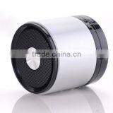 Sliver/grey Cilinder Mini Bluetooth Speaker