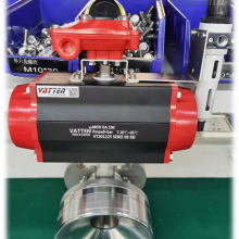 Compact Pneumatic Tank Bottom Valve With 105° Angled Valve Stem for Tight Spaces thumbnail-5