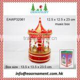 Wooden Ornament of Wooden Christmas Music Box thumbnail-1