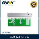 80lm4w LED EXIT emergency lightC 3.6V600mAH rechargeable NI-CD battery