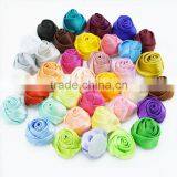 Satin Fabric Rose Flowers-Wholesale - 2 Inch - Satin Flower - Satin Rosette - Rosette -Fabric Flower - Rolled Rosettes - Grab ba thumbnail-1