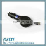wire retracted car charger