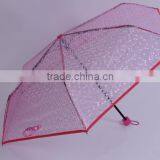 Customized Manual Open Poe Fabric 3 Folding Clear Umbrella thumbnail-5