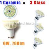 NEW Unique Design Ceramic 2835 Smd Led GU10 6W Halogen Mini Spot Light