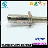 HIGH QUALITY HOT SELLING FACTORY STRUCTURAL HEM TYPE RIVETS FOR AUTOMOBILE thumbnail-2