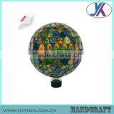 High Quality 10" Mosaic Clear 100 Wholesale Clear Glass Christmas Ball Ornaments thumbnail-5