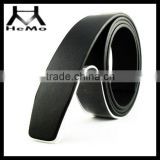 Black color genuine real leather material for belt leather
