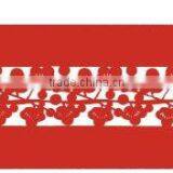 Red felt table runner for romantic Wedding decoration