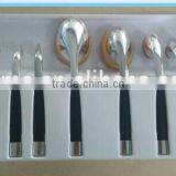 New Arrival High End Mixed Tobacco Stems Handle Circle Hair 9pcs Makeup Brush Set