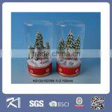 Kinsheng Hot Selling Polyresin Decorative Christmas Tree Glass Bottles thumbnail-1