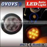 Pair Front Fender Je-ep Wrang-ler 2007-2015 Smoked Turn Singal SMD Led Light