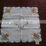 Embroidered Flower Table Cloth, Home Decorative Table Cloth