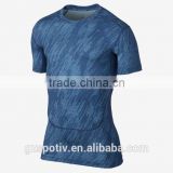 high quality mens latest sublimated gym fit compression shirts