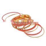 2016 New Fashion Bohemia Ladies Women Weave Metal Alloy Bracelets & Bangles Punk Wide Party Wedding Multicolor Bangle thumbnail-5