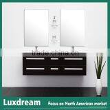 Stunning Espresso Wall Mounted Dressing Table Bathroom Vanity
