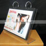 High Quality Clear Acrylic L Shape Calendar Dislay Holder With Photo Frame Wholesale thumbnail-1