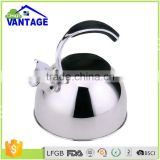 Non-electric capsulated bottom kettle stainless steel travel whistle kettle
