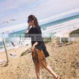 Latest Fashion Long Sleeves O Neck Chiffon Women Dress thumbnail-3