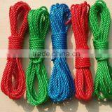 4mm colored PE clothes line rope,hanging clothes line