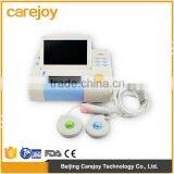 2016 New Design Hospital Light Weight Twin Probe Color Display Portable Fetal Monitor