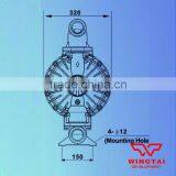 2'' Air Double Diaphragm High Capacity Pneumatic Double Diaphram Pump for Ink,Glue,Paint 50# thumbnail-2