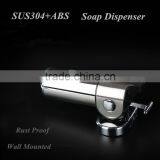 Refillable Wall Mounted Stainless Steel Liquid Soap Dispenser