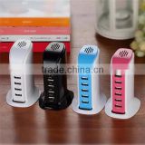 Practical usb socket electric 6 ports usb power adapter tower for office