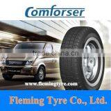 WSW White Sidwall Car Tire 195R14C 185R14C thumbnail-3