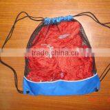 Wholesale Carrying Basketball Drawstring Mesh Bag, Customized Football Basketball Backpacks thumbnail-2