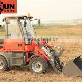 Everun ER08 hydraulic driving small wheel loader 800KG CE certificated with standard bucket