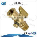 Petcock Stop Cock, Brass Gas Needle Fuel Valve thumbnail-1