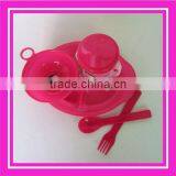 5pcs Unbreakable Plastic Picnic Set Dinnerware thumbnail-1