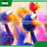 Promotional Wholesale Cheap Funny Cartoon School Office Stationery Mini Plastic Ostrich Roller Ball Point Pen thumbnail-3