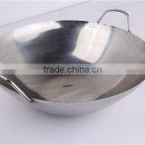 SGS Certificate Best 16 Inch Round Mini Stainless Steel Wok thumbnail-5