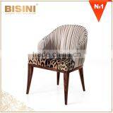 Italy New Design Post Modern Genuine Leather Reclining Living Room Chair/ European Elegant Comfortable Round Leather Sofa Chair thumbnail-4