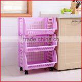 Plastic Stacking Stackers Storage Baskets Veg Rack 3 Tier Vegetable thumbnail-6