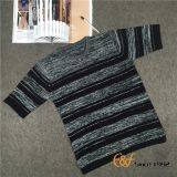 Short Sleeves Crew Collar Stripe Slit Sweater for Men thumbnail-1