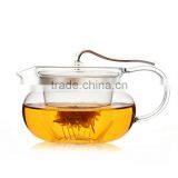 Haonai Wholesale Clear Borocilicate Glass Tea Set With Filter thumbnail-4
