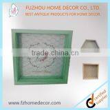 Hanging Wire Frame Shelf With Colorful Cube Sets thumbnail-2