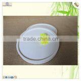 Round White Painted Mdf Wood Office Inkstone Inkslab thumbnail-6
