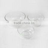 Transparent Round Glass Bowl Set for Rice Soup thumbnail-2