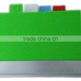 4pcs Plastic Color Coded Index Cutting and Chopping Board Set With Non-slip Base thumbnail-1