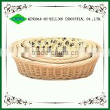 Wholesale cheap wicker dog basket bed for dogs