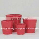 AWX Galvanized Zinc Vase,Galvanized Zinc Watering Can , Zinc Pot Planter, Zinc Planter for Gardening and Household thumbnail-1